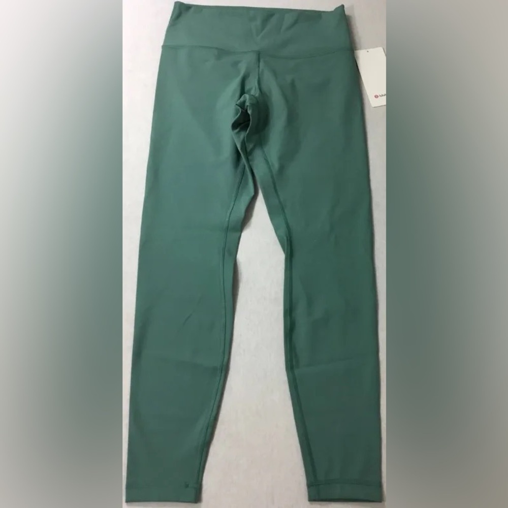 New Lululemon Wunder Under Pine Green High-Waisted Leggings Size 6